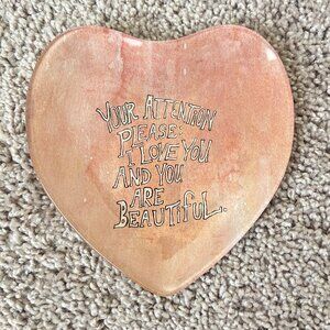 Sugarboo & Co Rebecca Puig Heart Dish Decorative Plate Gift Pink